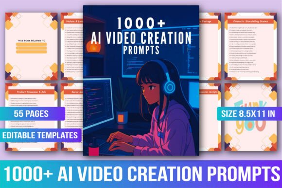 1000 AI Video Creation Prompts: The Ultimate Prompt Vault for Content Creators