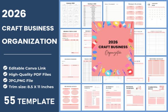 2026 Craft Business Organization Canva Template