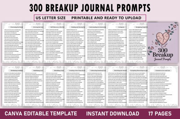 300 Breakup Journal Prompts: A Powerful Tool for Healing and Growth