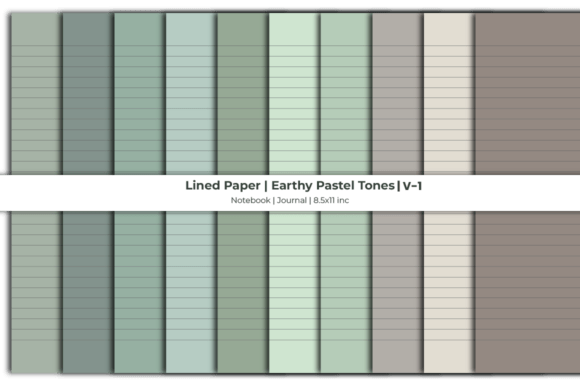 Earthy Pastel Lined Paper for Creative and Professional Use
