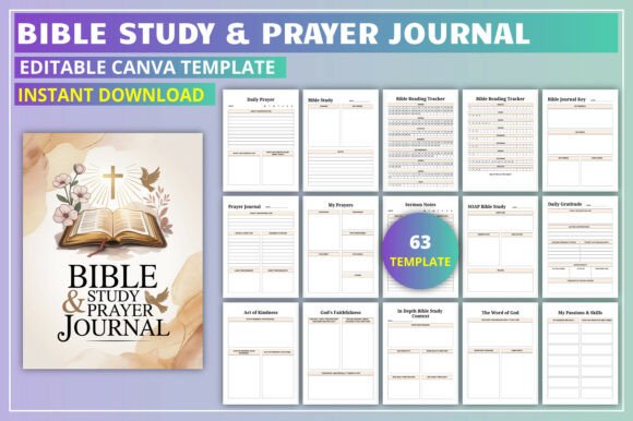 Grow Your Faith with the Editable Bible Study Prayer Journal