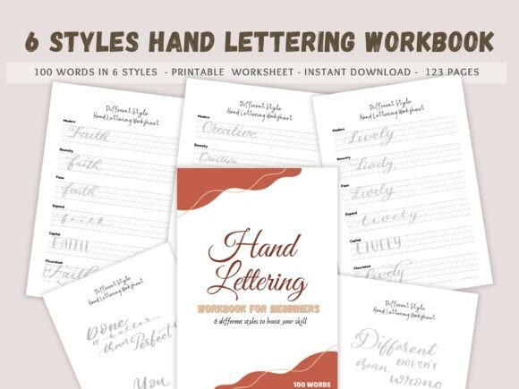 Mastering Hand Lettering with 6 Styles