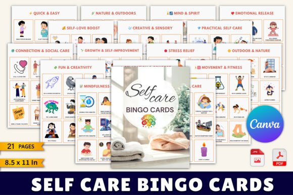 Self Care Bingo Cards: Make Wellness Stick