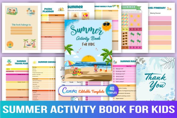 🌞 Summer Activity Book for Kids: A Fun & Educational Way to Keep Kids Engaged