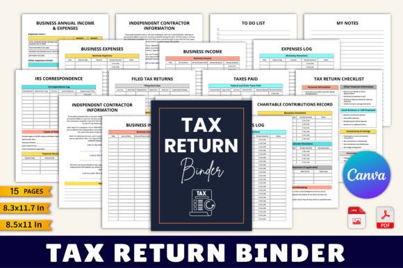 Tax Return Binder KDP Interior
