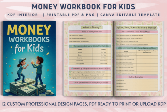 Teach Kids Financial Literacy Early with a Fun, Editable Money Workbook for Kids