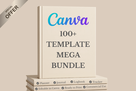 Unlocking Strategic Creativity with the 100 Canva Template Mega Bundle KDP